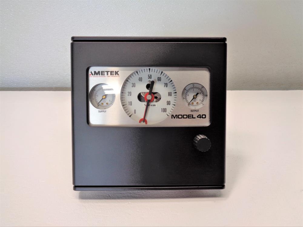 Ametek Model 40 Pneumatic Pressure Controller 11KJ5120-3090BL